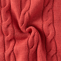 Dave&Bella Kids Girls/Boys Winter Versatile Beige/Red Pullover Sweaters Tops