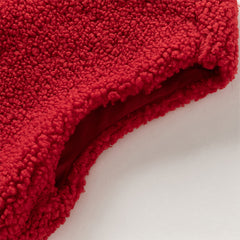 Dave&Bella Toddler Girls Red Chinese-style Sleeveless Plush Princess Mesh Dress