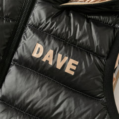 Dave&Bella Toddler Boys Winter Black Sleeveless Outwear Down Hooded Vests Tops