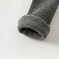 Dave&Bella Kids Girls Versatile Light Khaki/Dark Grey Soft Tights Leggings