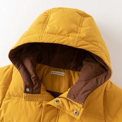 Dave&Bella Toddler Boys Winter Charming Yellow Mid-length Outdoor Cozy Down Coats