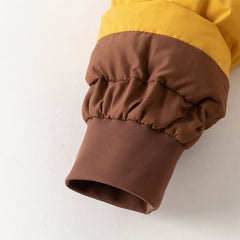 Dave&Bella Toddler Boys Winter Charming Yellow Mid-length Outdoor Cozy Down Coats
