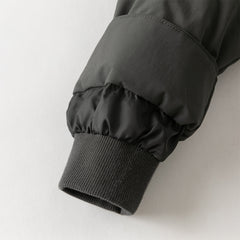 Dave&Bella Kids Boys Winter Casual Khaki Outwear Hooded Fleece-lined Cozy Down Coats