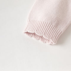 Dave&Bella Toddler Girls Elegant Pink Turtle Long-sleeved A-line Party Mesh Dress