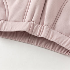 Dave&Bella Toddler Girls Winter Outdoor Adjustable Waistband Loose Drawstring Sweatpants