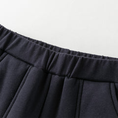 Dave&Bella Toddler Girls Winter Outdoor Adjustable Waistband Loose Drawstring Sweatpants