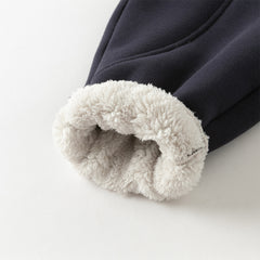 Dave&Bella Toddler Girls Winter Outdoor Adjustable Waistband Loose Drawstring Sweatpants