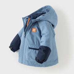 Dave&Bella Kids Boys Winter Outdoor Waterproof Warm Hooded Two-piece Down Coat Sets