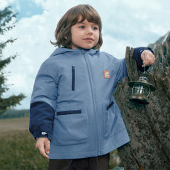 Dave&Bella Kids Boys Winter Outdoor Waterproof Warm Hooded Two-piece Down Coat Sets