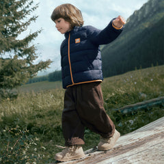 Dave&Bella Kids Boys Winter Outdoor Waterproof Warm Hooded Two-piece Down Coat Sets