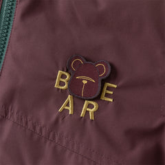 Dave&Bela Toddler Boys Winter Purple Outdoor Windproof Hooded Down Coats