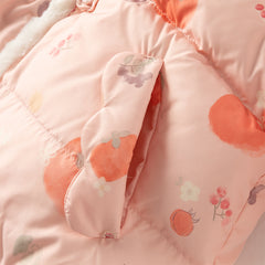 Dave&Bella Toddler Girls Winter Adorable Print Chinese-style Plush Turtle Cozy Down Coats