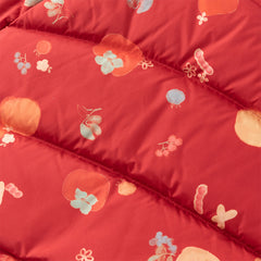 Dave&Bella Toddler Girls Winter Adorable Print Chinese-style Plush Turtle Cozy Down Coats