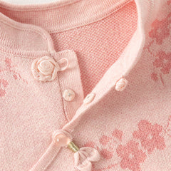 Dave&Bella Toddler Girls Classic Chinese-style Turtle Cozy A-line Mesh Dress