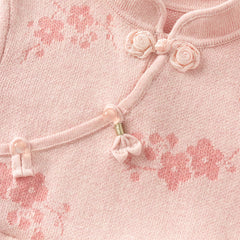 Dave&Bella Toddler Girls Classic Chinese-style Turtle Cozy A-line Mesh Dress