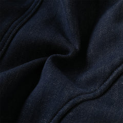 Dave&Bella Toddler Boys Denim Blue Adjustable-waistband Loose Cozy Plush-lined Jeans