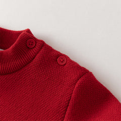 Dave&Bella Toddler Girls/Boys Festival Red/Pink Turtle Cozy Plush-lined Sweaters Tops