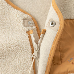 Dave&Bella Toddler Girls/Boys Winter Beige/Light Pink V-collar Outwear Cozy Coats