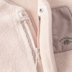 Dave&Bella Toddler Girls/Boys Winter Beige/Light Pink V-collar Outwear Cozy Coats