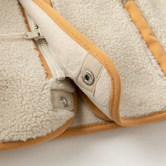 Dave&Bella Toddler Girls/Boys Winter Beige/Light Pink V-collar Outwear Cozy Coats