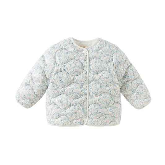 Dave&Bella Toddler Girls Winter Comfortable Elegant Print Waterproof Outwear Down Coats