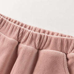 Dave&Bella Toddler Girls Autumn Sweet Fake-two-piece Design Leggings Pants