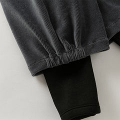 Dave&Bella Toddler Girls Autumn Sweet Fake-two-piece Design Leggings Pants