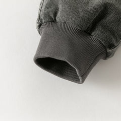 Dave&Bella Toddler Girls Casual Grey Warm Padded Jeans Pants