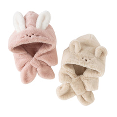 Dave&Bella Toddler Girls/Boys Cute Animal-shaped Soft Plush Ear-protection Pullover Hats