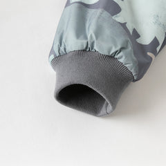 Dave&Bella Toddler Girls/Boys Playful Print Outwear Windproof Fleece-lined Hooded Coats