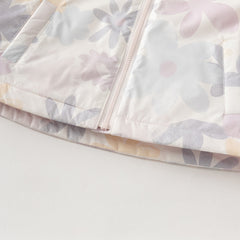 Dave&Bella Toddler Girls/Boys Playful Print Outwear Windproof Fleece-lined Hooded Coats