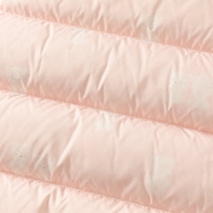 Dave&Bella Baby Girls/Boys Winter Cute Print Pink/Apricot Cozy Hooded Down Rompers