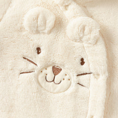 Dave&Bella Baby Girls/Boys Winter Soft Plush Khaki Hooded Padded Rompers