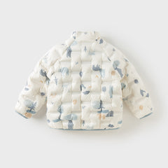 Dave&Bella Kids Girls/Boys Winter Multi-color&print Outwear Lightweight Down Puffer Jacket