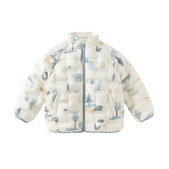 Dave&Bella Kids Girls/Boys Winter Multi-color&print Outwear Lightweight Down Puffer Jacket