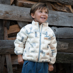 Dave&Bella Kids Girls/Boys Winter Multi-color&print Outwear Lightweight Down Puffer Jacket