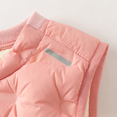 Dave&Bella Kids Girls/Boys Winter Cozy Multi-color&Print Sleeveless Down Vest Tops