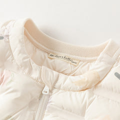 Dave&Bella Kids Girls/Boys Winter Cozy Multi-color&Print Sleeveless Down Vest Tops