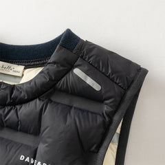 Dave&Bella Kids Girls/Boys Winter Cozy Multi-color&Print Sleeveless Down Vest Tops