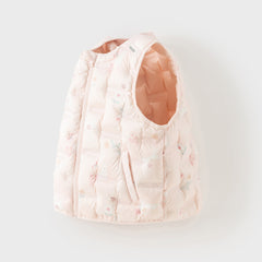 Dave&Bella Kids Girls/Boys Winter Cozy Multi-color&Print Sleeveless Down Vest Tops