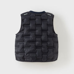 Dave&Bella Kids Girls/Boys Winter Cozy Multi-color&Print Sleeveless Down Vest Tops