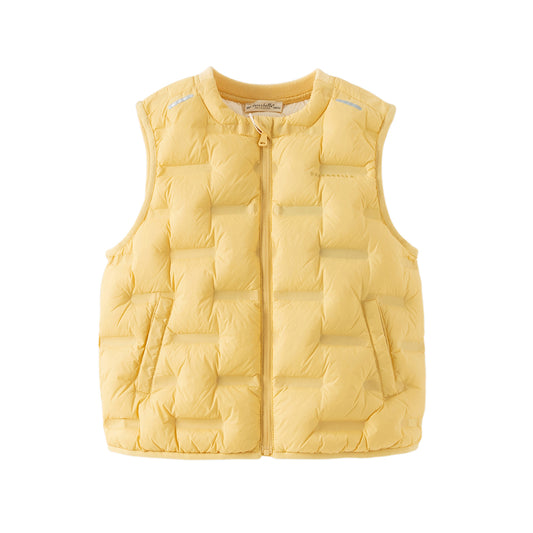 Dave&Bella Kids Girls/Boys Winter Cozy Multi-color&Print Sleeveless Down Vest Tops