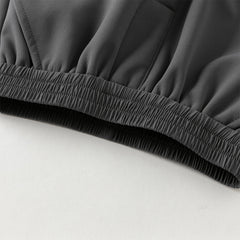 Dave&Bella Toddler Girls/Boys Winter Outdoor Purple/Grey Loose Drawstring Down Pants