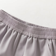 Dave&Bella Toddler Girls/Boys Winter Outdoor Purple/Grey Loose Drawstring Down Pants