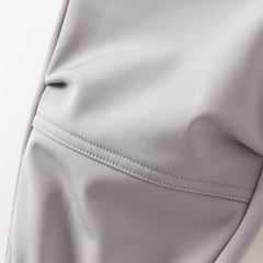 Dave&Bella Toddler Girls/Boys Winter Outdoor Purple/Grey Loose Drawstring Down Pants