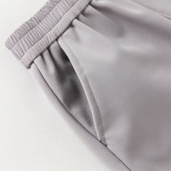 Dave&Bella Toddler Girls/Boys Winter Outdoor Purple/Grey Loose Drawstring Down Pants