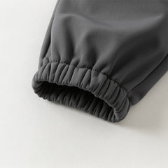 Dave&Bella Toddler Girls/Boys Winter Outdoor Purple/Grey Loose Drawstring Down Pants