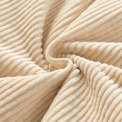 Dave&Bella Toddler Girls Casual Apricot/Grey Purple Soft Plush-lined Straight-leg Pants