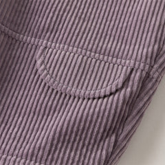 Dave&Bella Toddler Girls Casual Apricot/Grey Purple Soft Plush-lined Straight-leg Pants