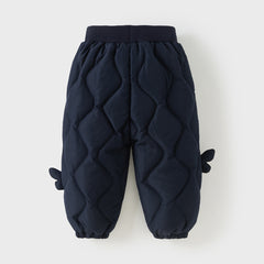 Dave&Bella Toddler Girls/Boys Winter Navy Blue Outdoor Windproof Warm Down Pants